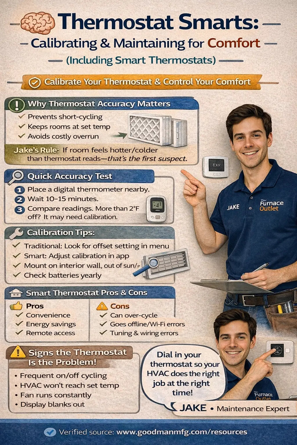 Thermostat Smarts Calibrating & Maintaining for Comfort (Including Smart Thermostats)