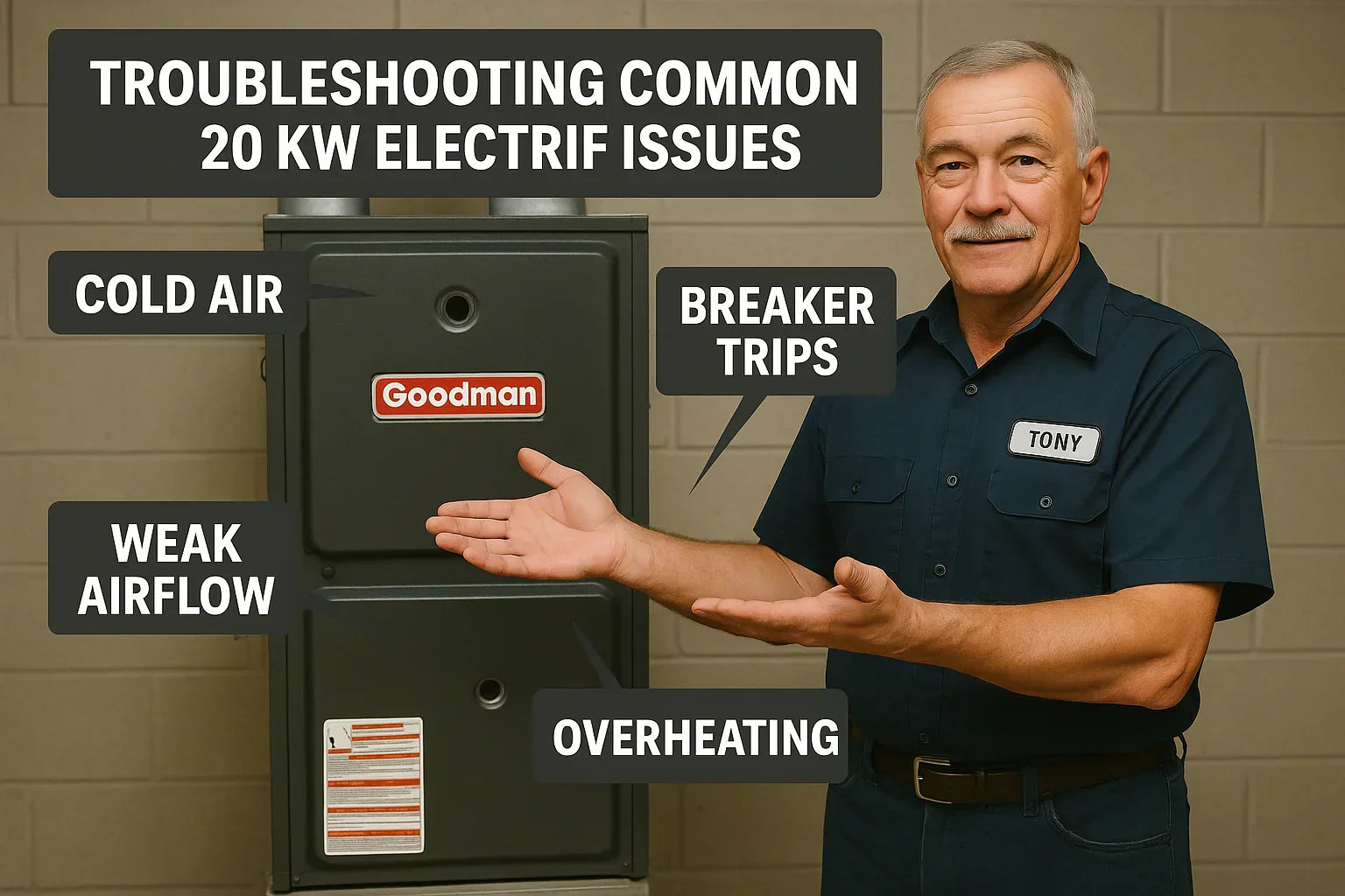 Troubleshooting Common 20 kW Electric Furnace Issues From Cold Air to Breaker Trips