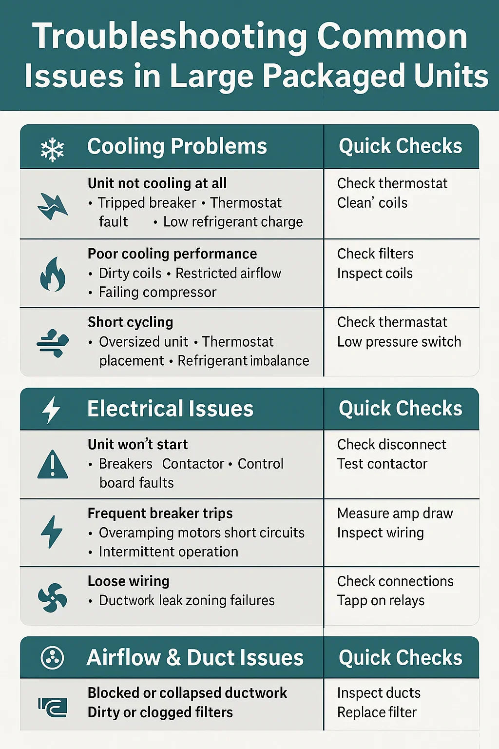 Troubleshooting Common Issues in Large Packaged Units
