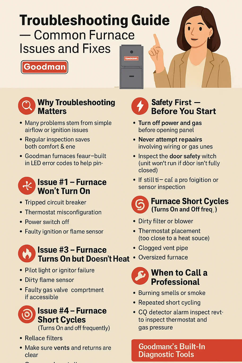 Troubleshooting Guide — Common Furnace Issues and Fixes