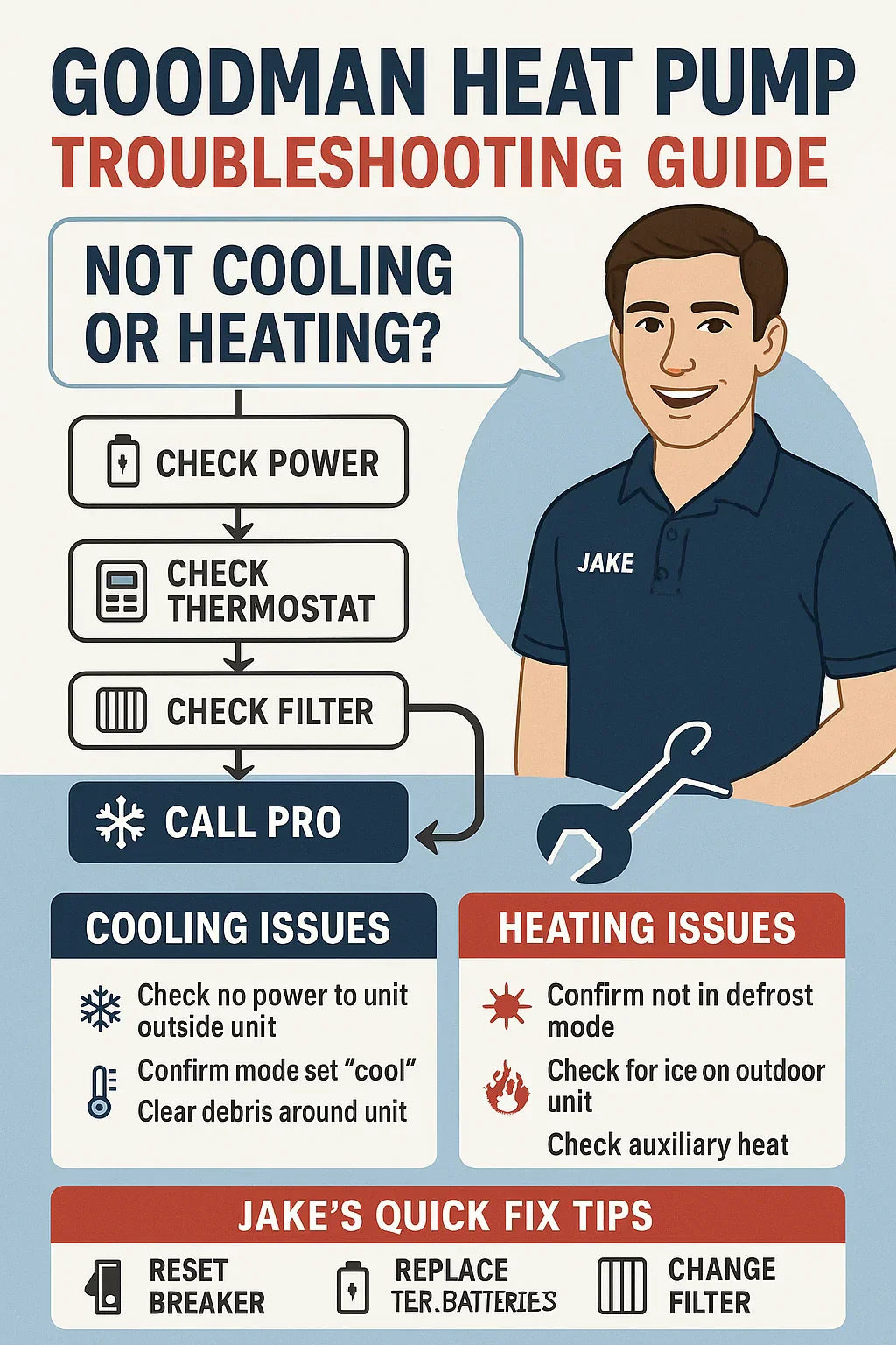 Troubleshooting Guide What to Do If Your Goodman Heat Pump Isn’t Cooling or Heating