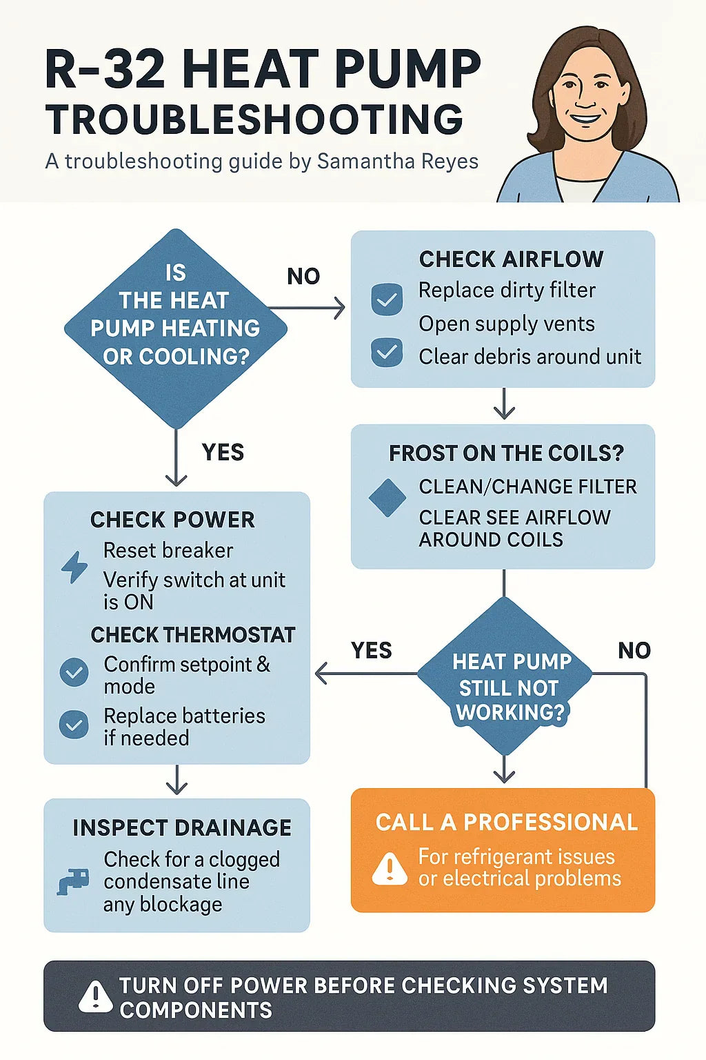 Troubleshooting Guide What to Do If Your R-32 Heat Pump Isn’t Heating or Cooling