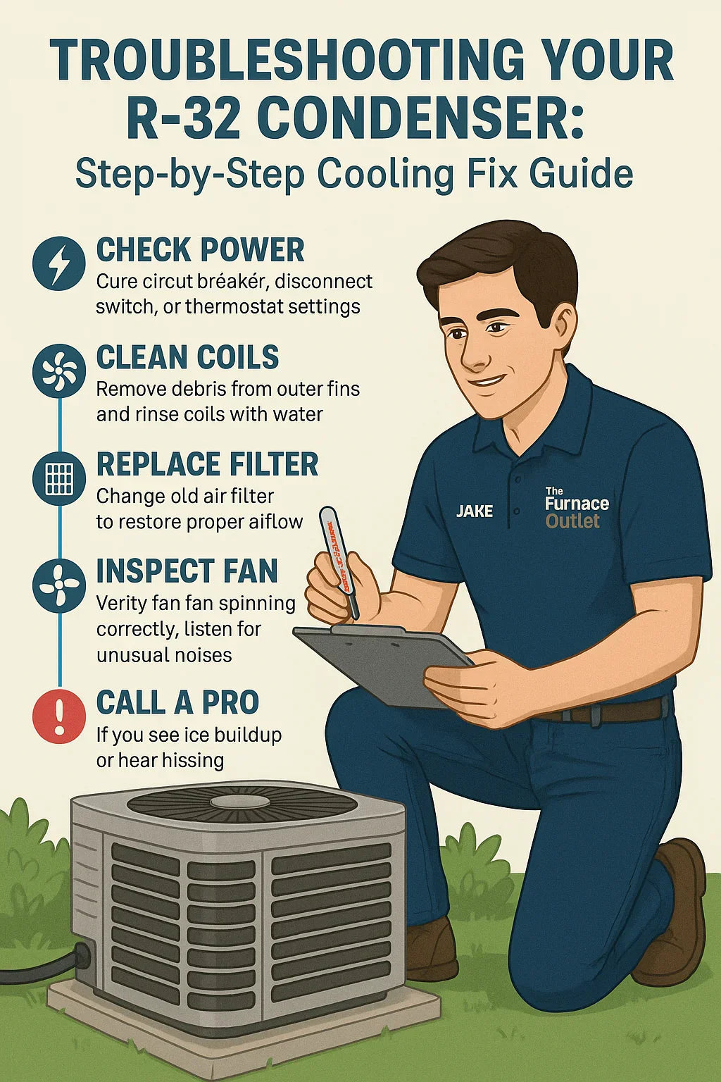 Troubleshooting Tips What to Do If Your R-32 Condenser Isn’t Cooling Properly