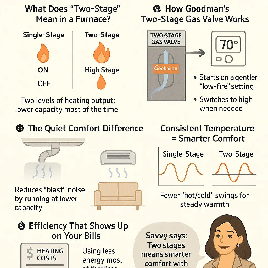 Two-Stage Operation Explained — Quieter, Smarter Heating for Every Season