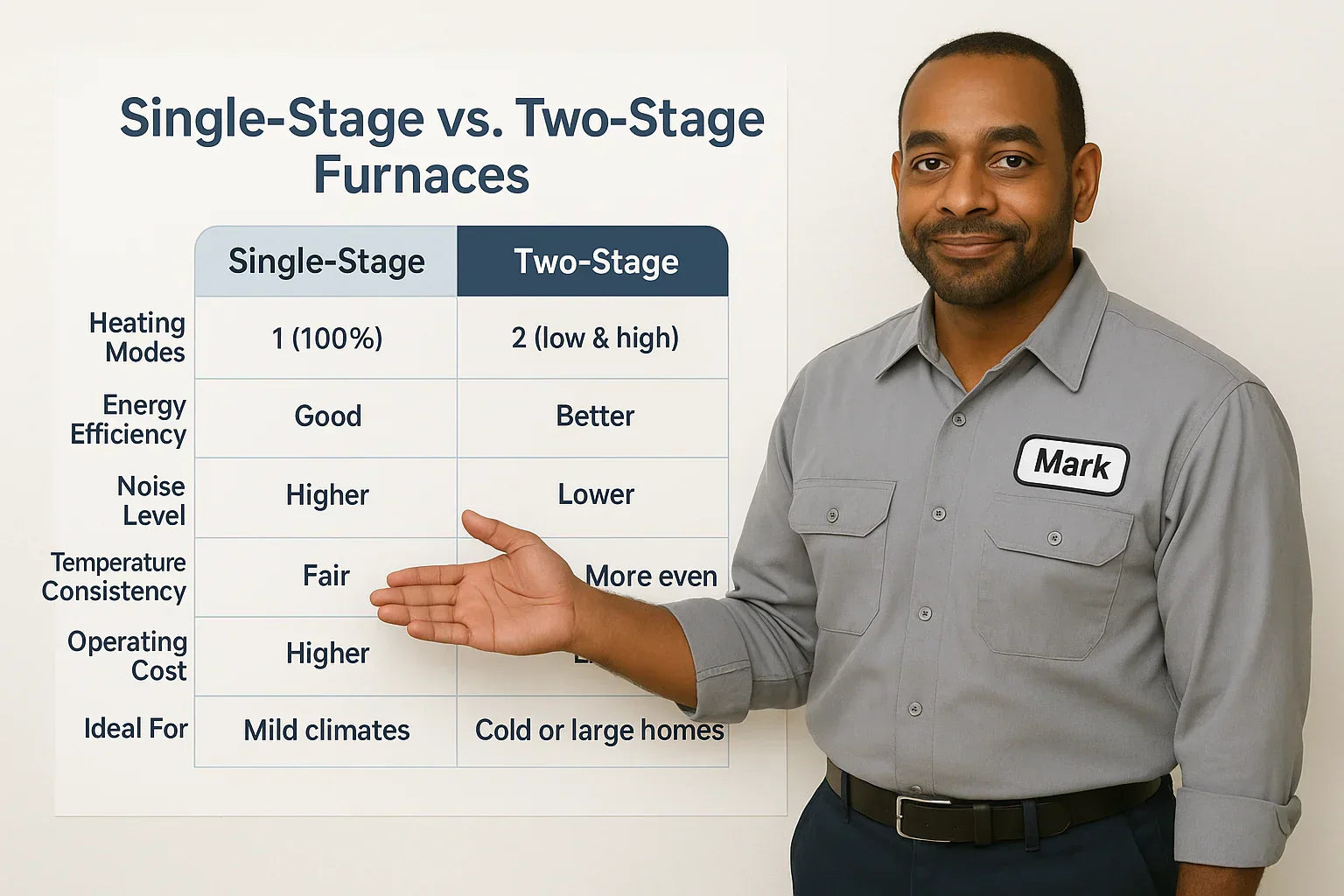 Two-Stage vs. Single-Stage Furnaces Why Variable Speed Matters for Comfort & Noise