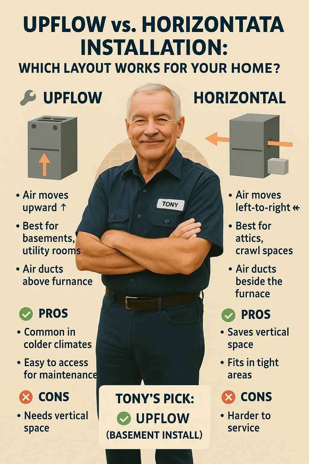Upflow vs. Horizontal Installation Which Layout Works for Your Home