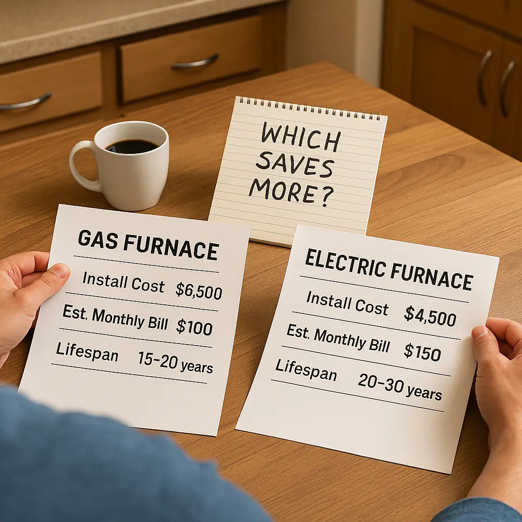 Upfront vs. Long-Term Costs: Comparing Gas and Electric Furnaces