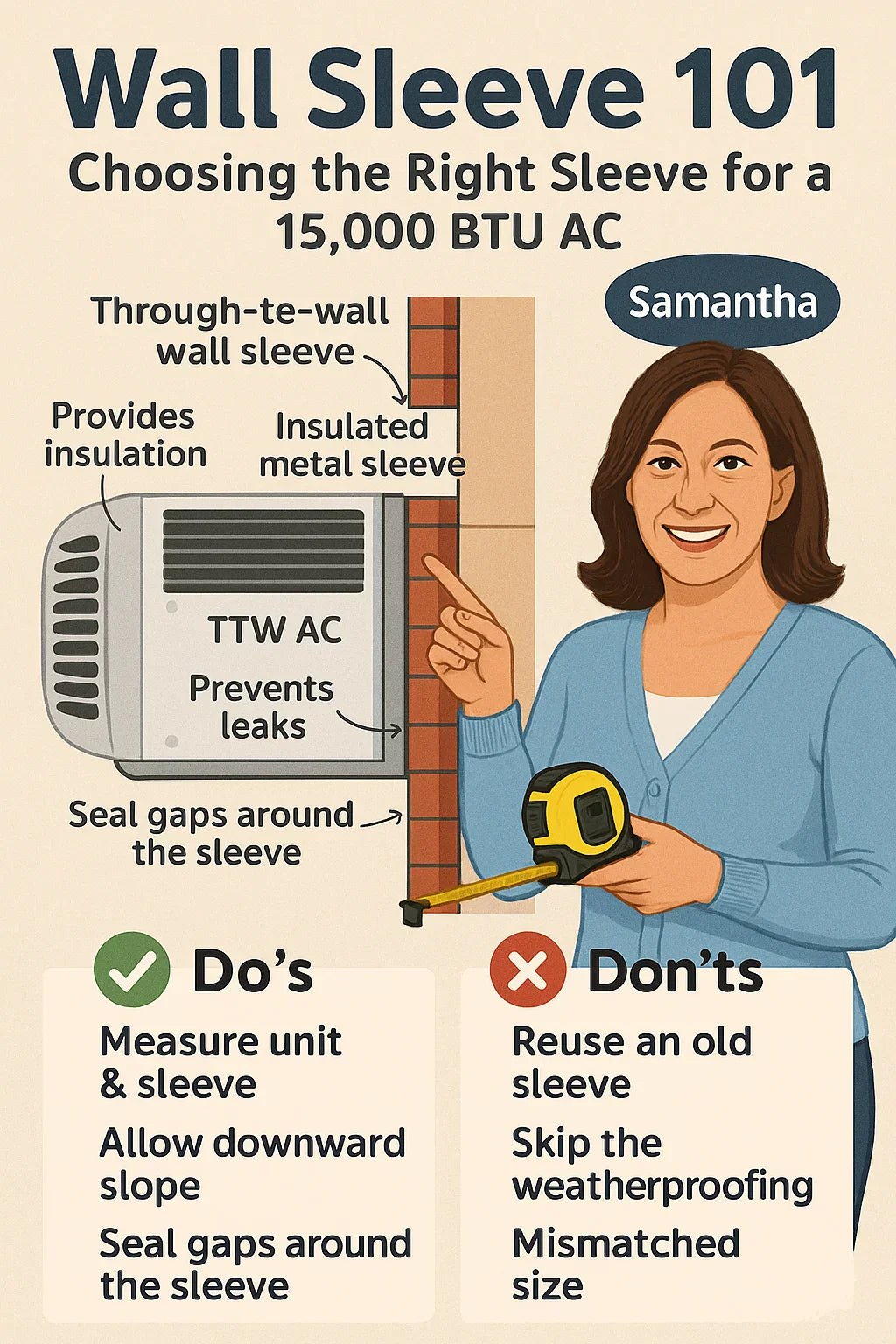 Wall Sleeve 101: Choosing the Right Sleeve for a 15,000 BTU AC