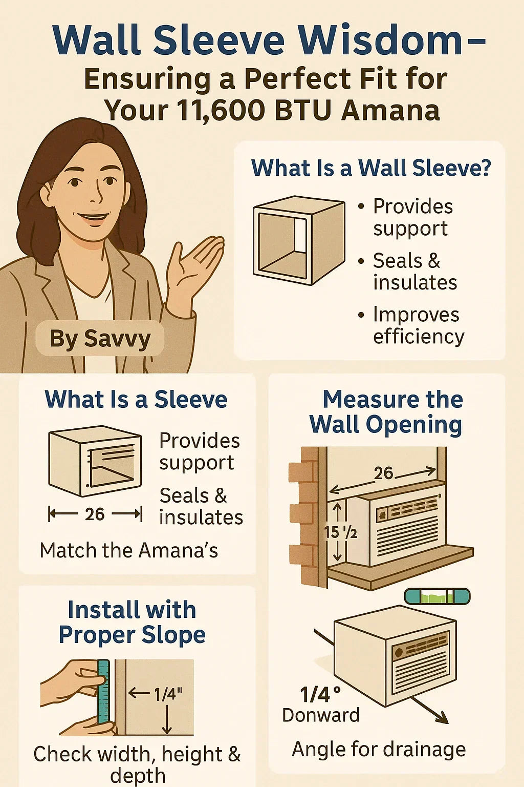 Wall Sleeve Wisdom — Ensuring a Perfect Fit for Your 11,600 BTU Amana