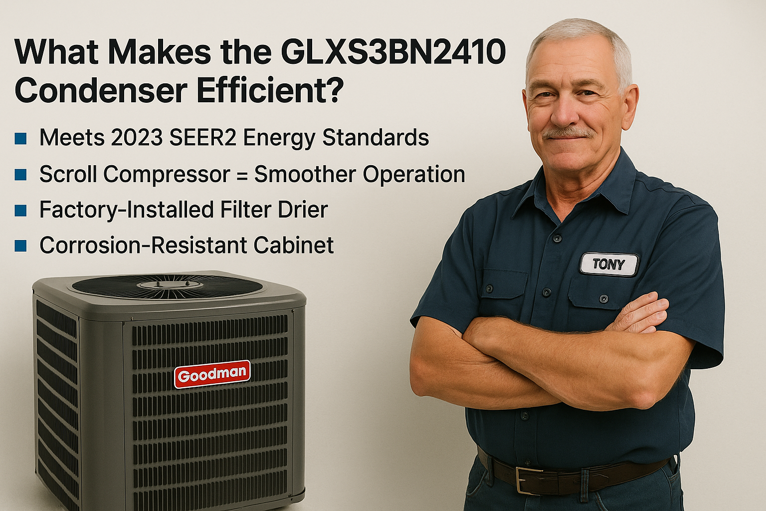 What Makes the GLXS3BN2410 Condenser Efficient?