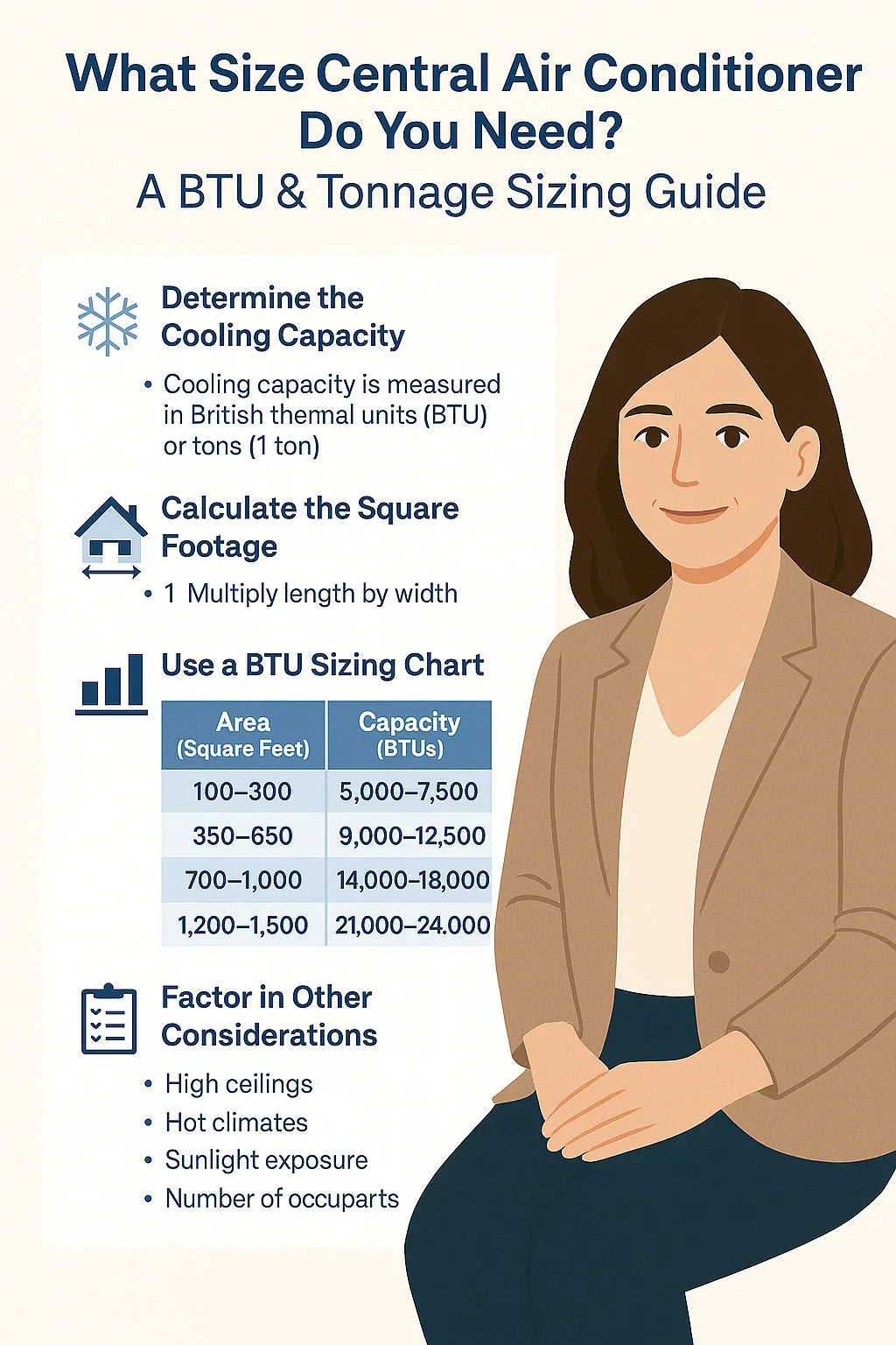 What Size Central Air Conditioner Do You Need A BTU & Tonnage Sizing Guide