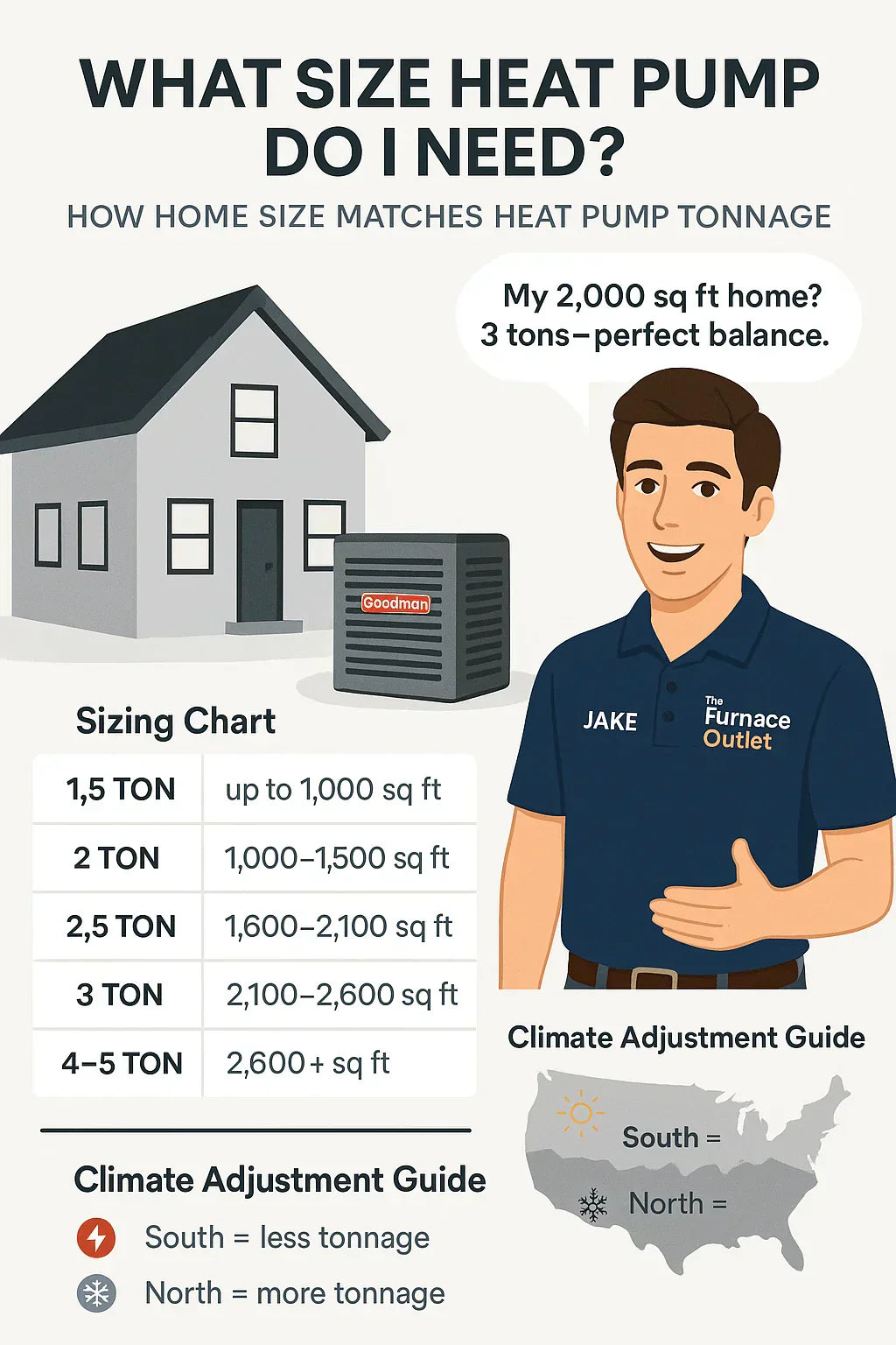 What Size Heat Pump Do I Need How to Match Tonnage to Home Size