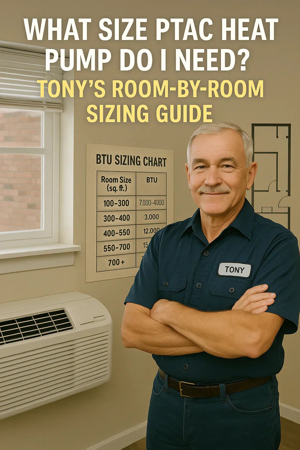 What Size PTAC Heat Pump Do I Need Tony’s Room-by-Room Sizing Guide