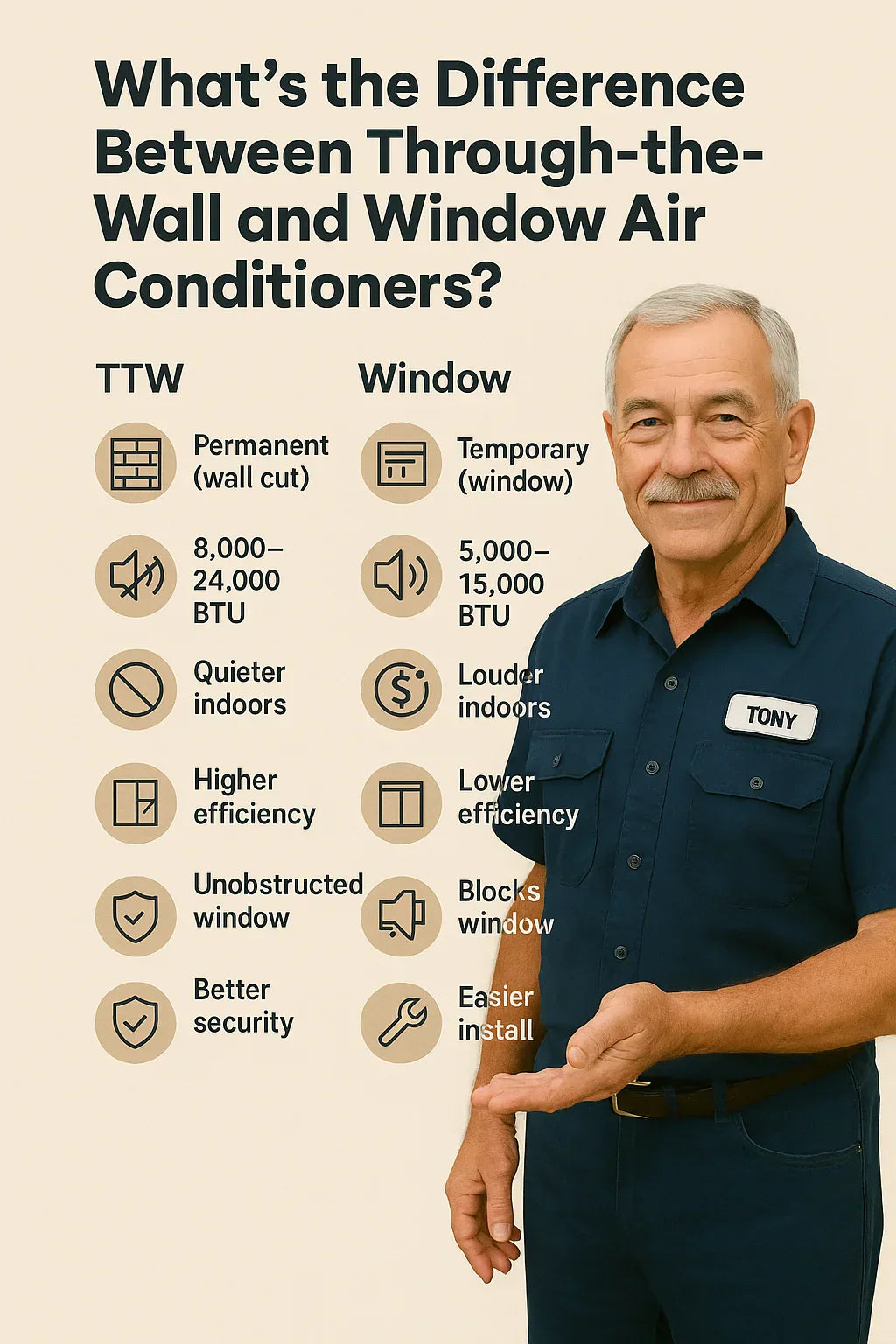 What’s the Difference Between Through-the-Wall and Window Air Conditioners