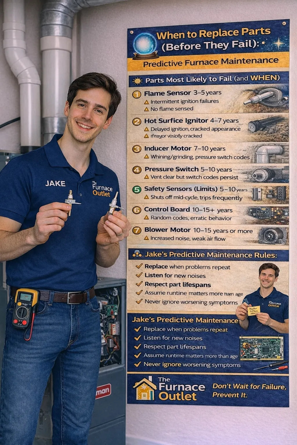 When to Replace Parts (Before They Fail) Predictive Furnace Maintenance