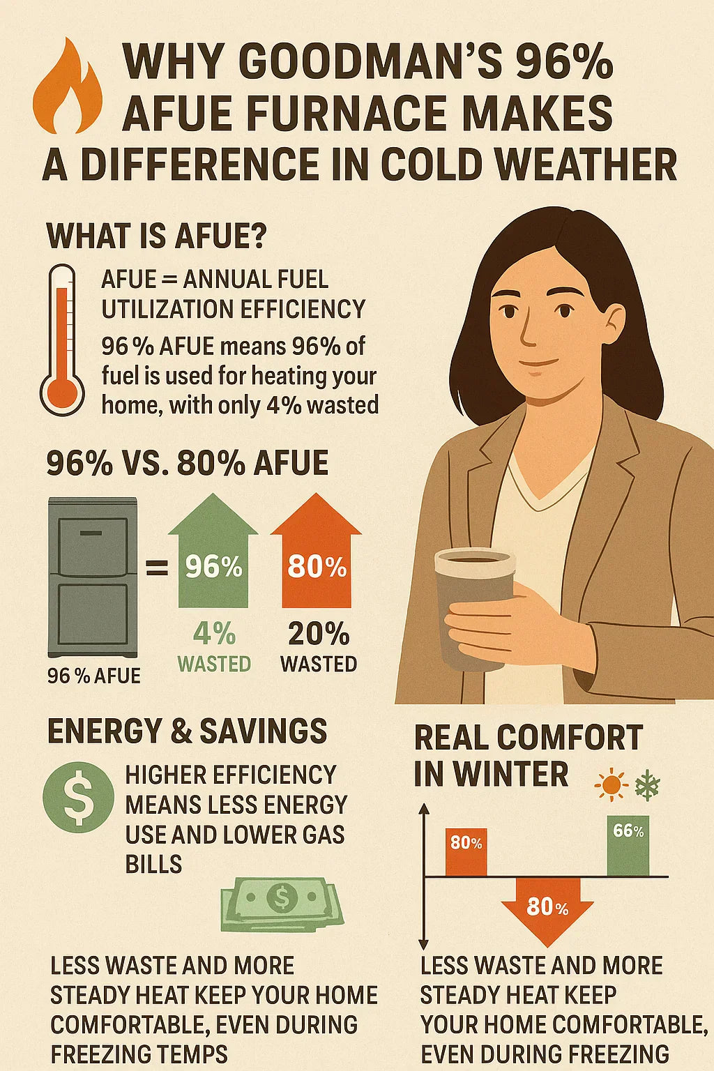 Why Goodman’s 96% AFUE Furnace Makes a Difference in Cold Weather