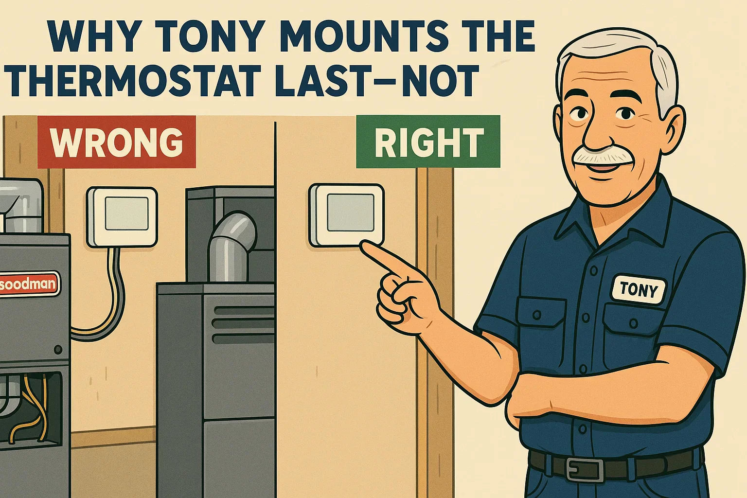 Why Tony Mounts the Thermostat Last — Not First