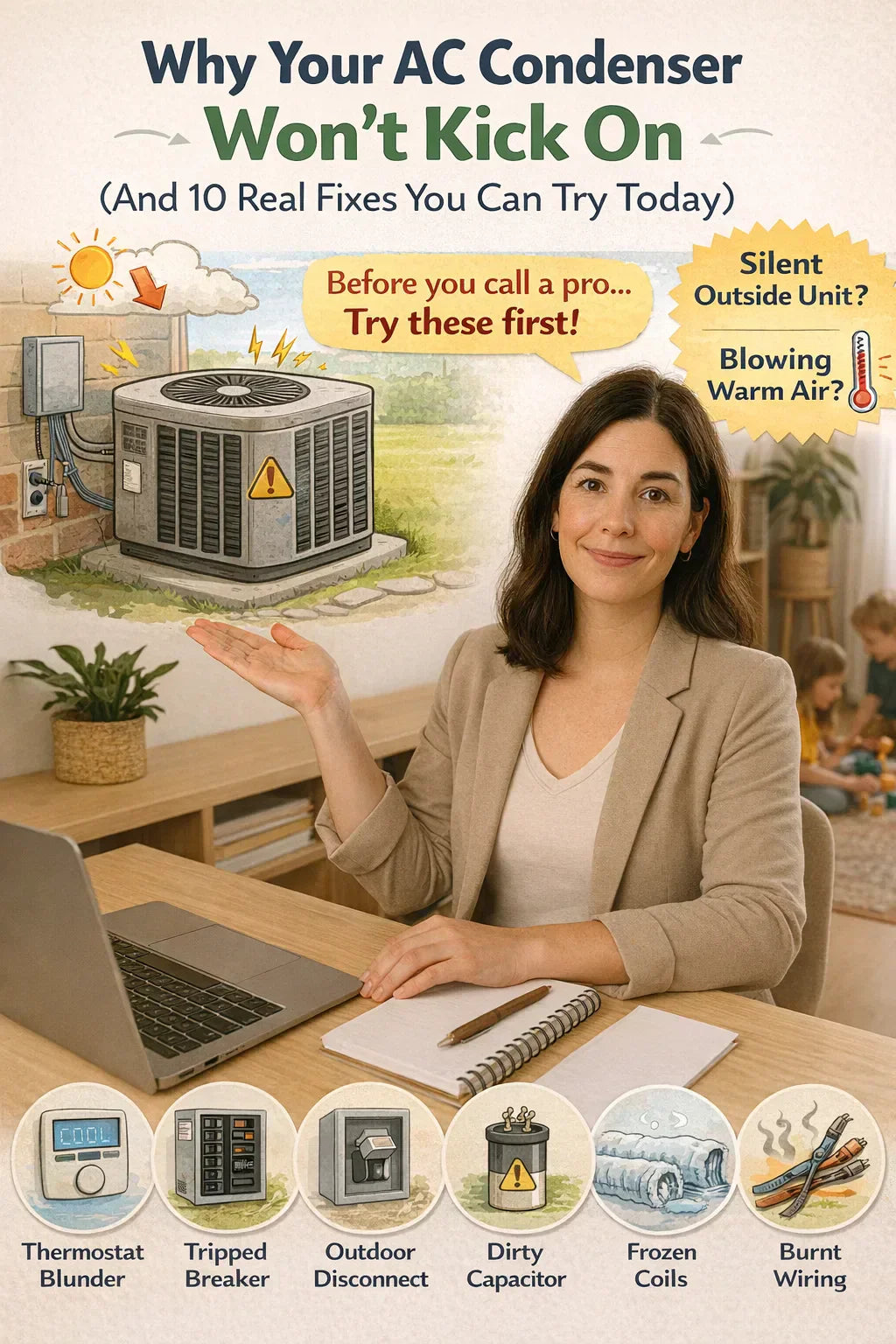 Why Your AC Condenser Won’t Kick On (And 10 Real Fixes You Can Try Today)