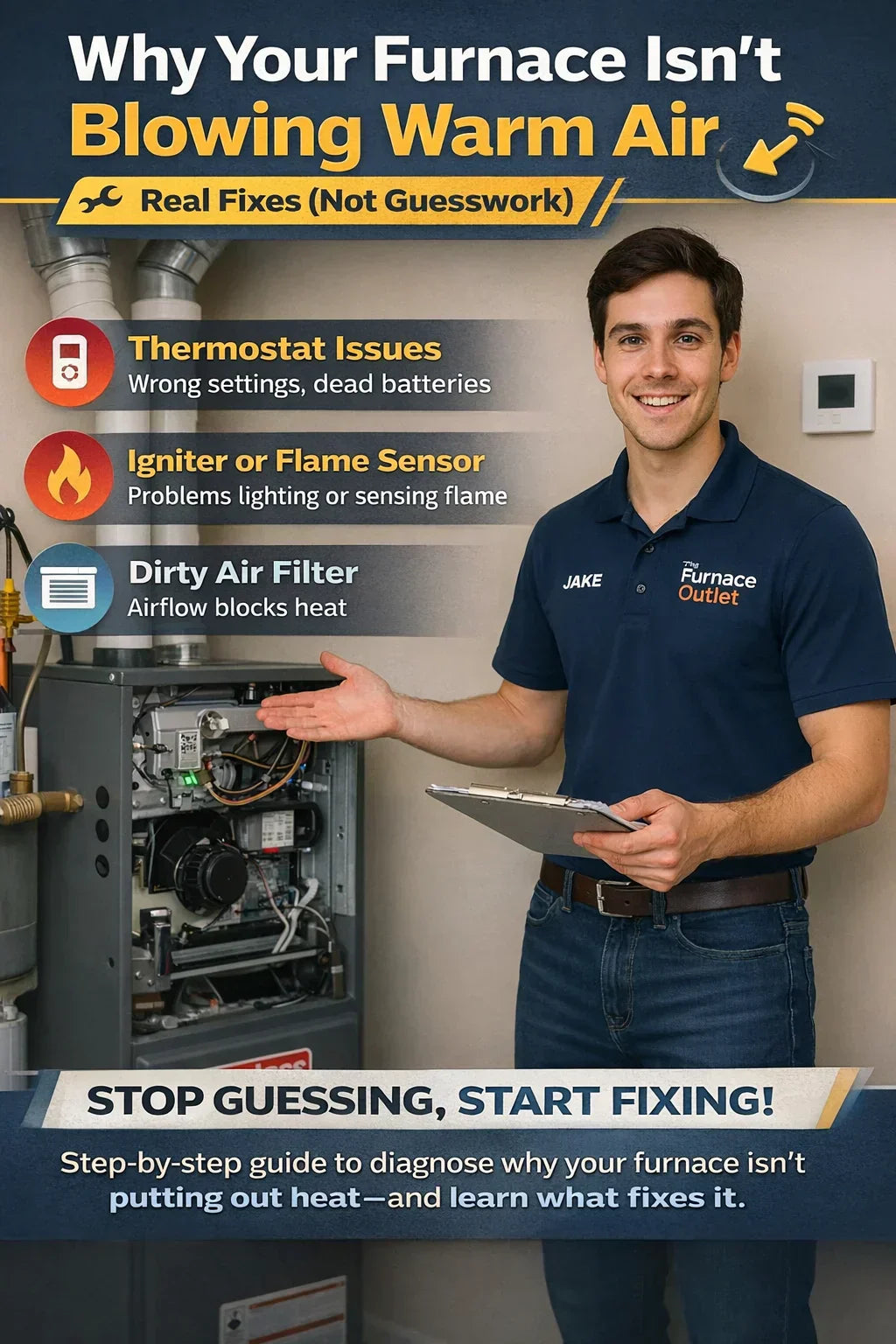 Why Your Furnace Isn’t Blowing Warm Air — Real Fixes