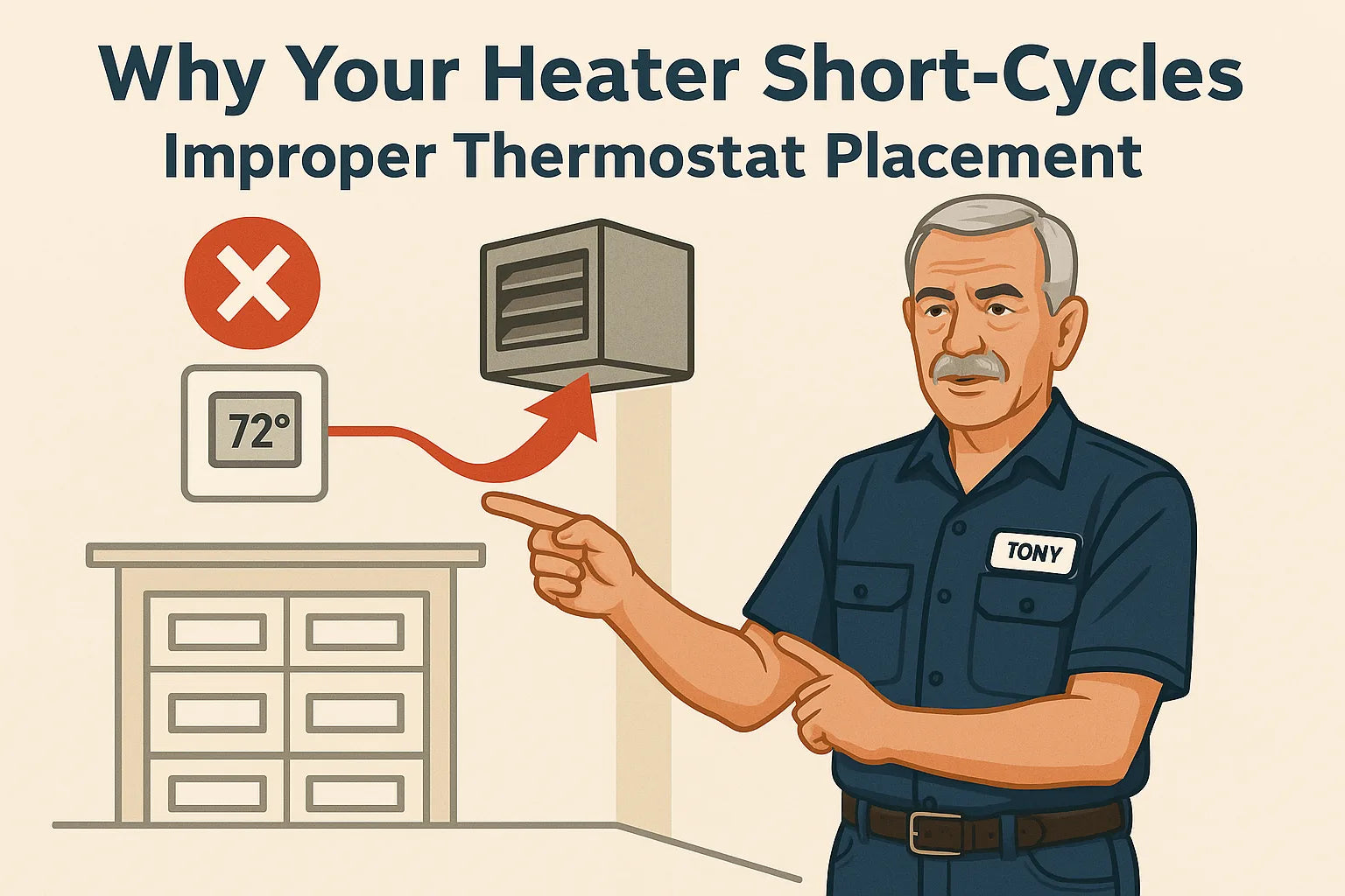 Why Your Heater Short-Cycles — The Thermostat Placement Mistakes Nobody Talks About