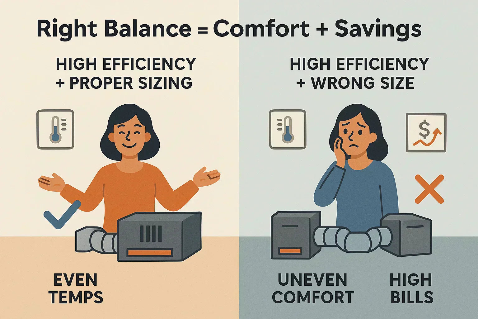 Can an HVAC System Be Too Efficient for Its Size?