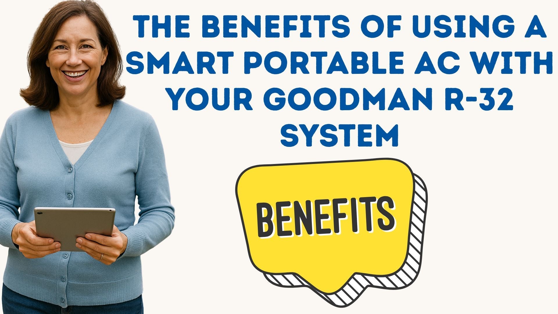 The Benefits of Using a Smart Portable AC with Your Goodman R-32 System