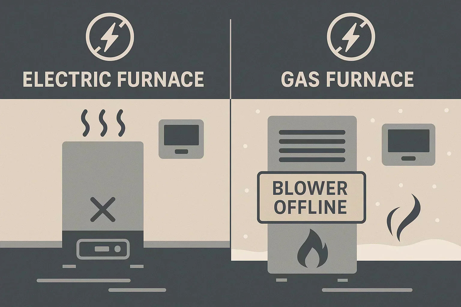 How Power Outages Affect Gas and Electric Furnaces