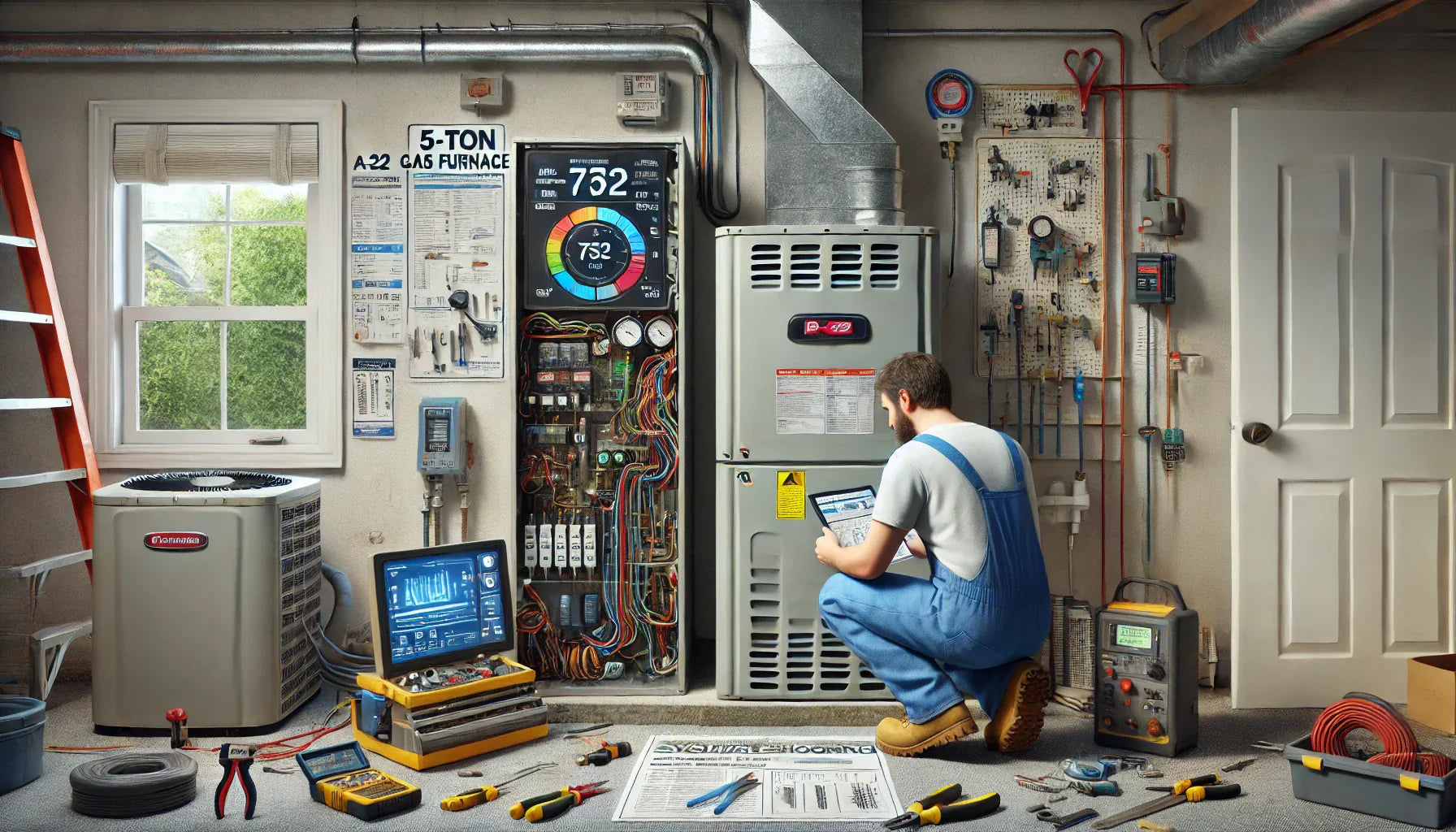 Image of Troubleshooting Common Issues in 5-Ton R-32 AC and Gas Furnace Systems