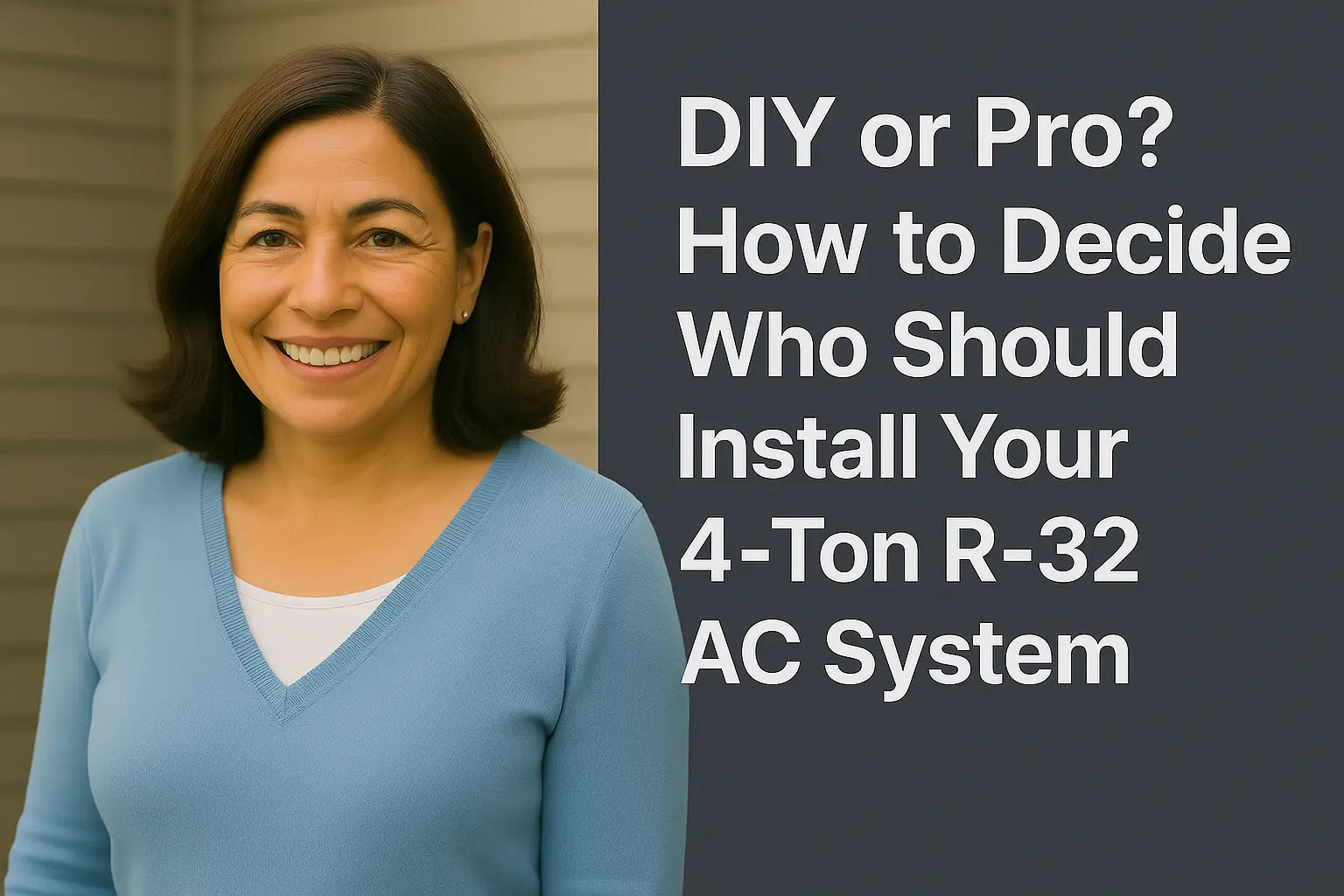 DIY or Pro? How to Decide Who Should Install Your 4-Ton R-32 AC System