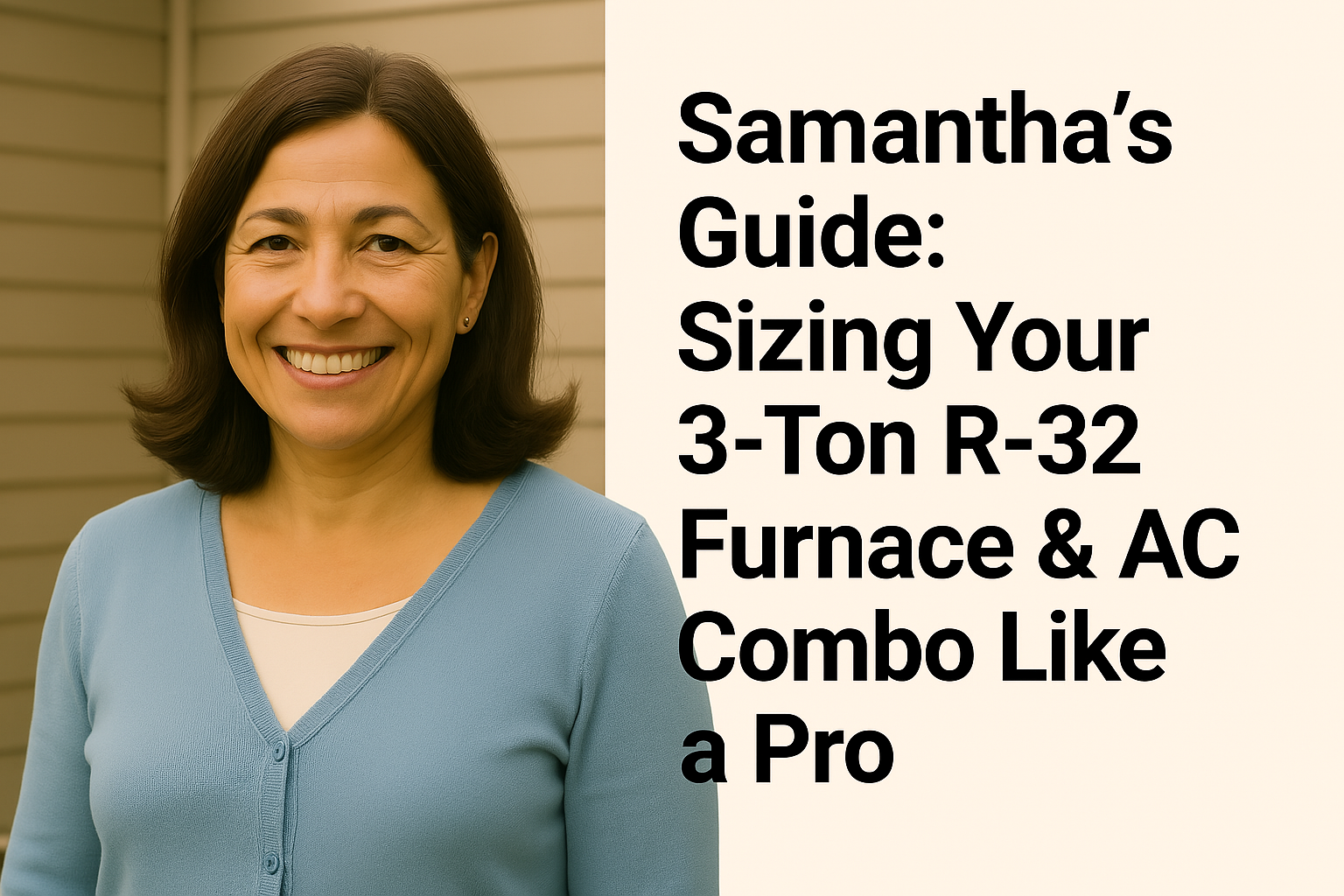 Samantha’s Guide: Sizing Your 3-Ton R‑32 Furnace & AC Combo Like a Pro