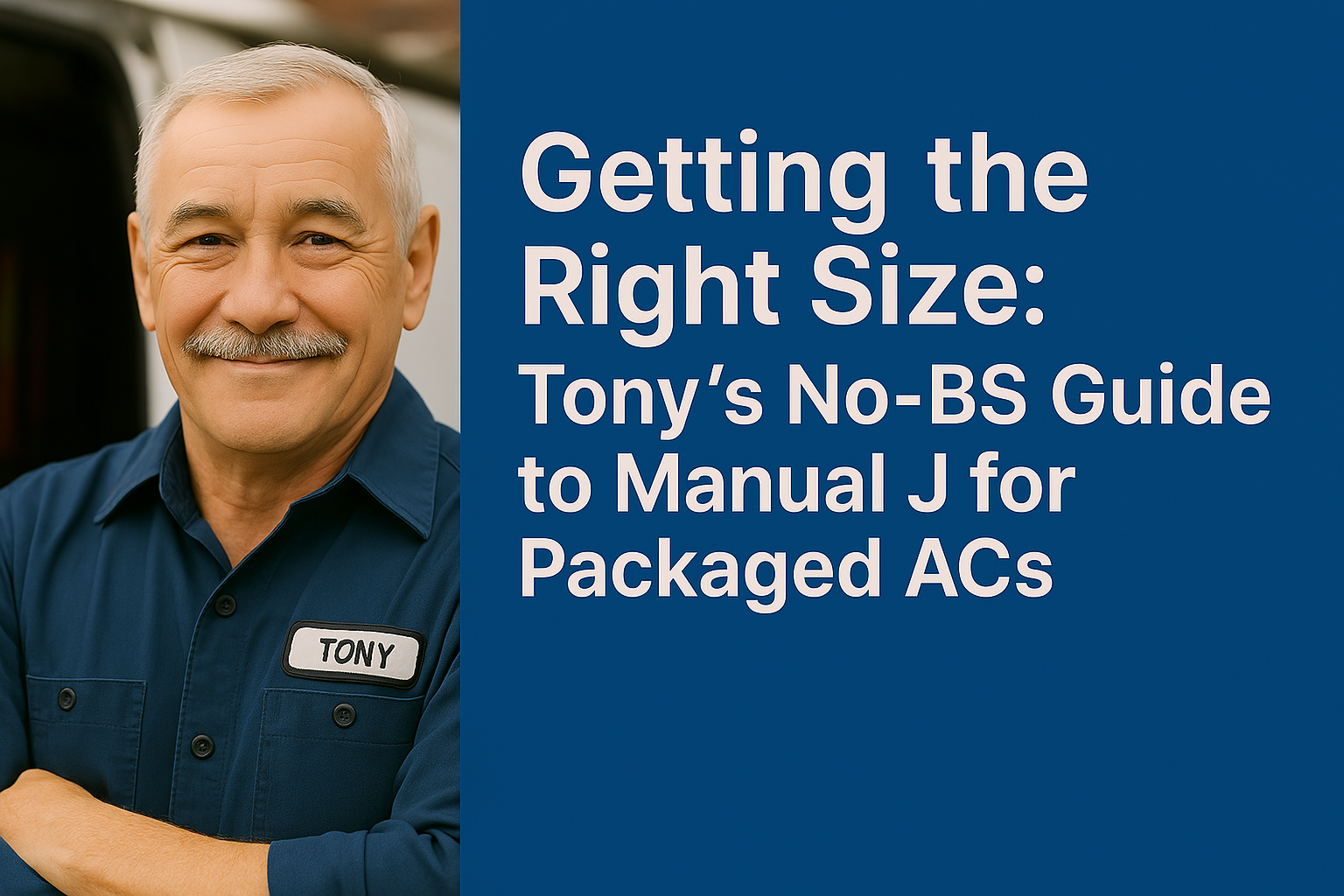 Getting the Right Size: Tony’s No-BS Guide to Manual J for Packaged ACs