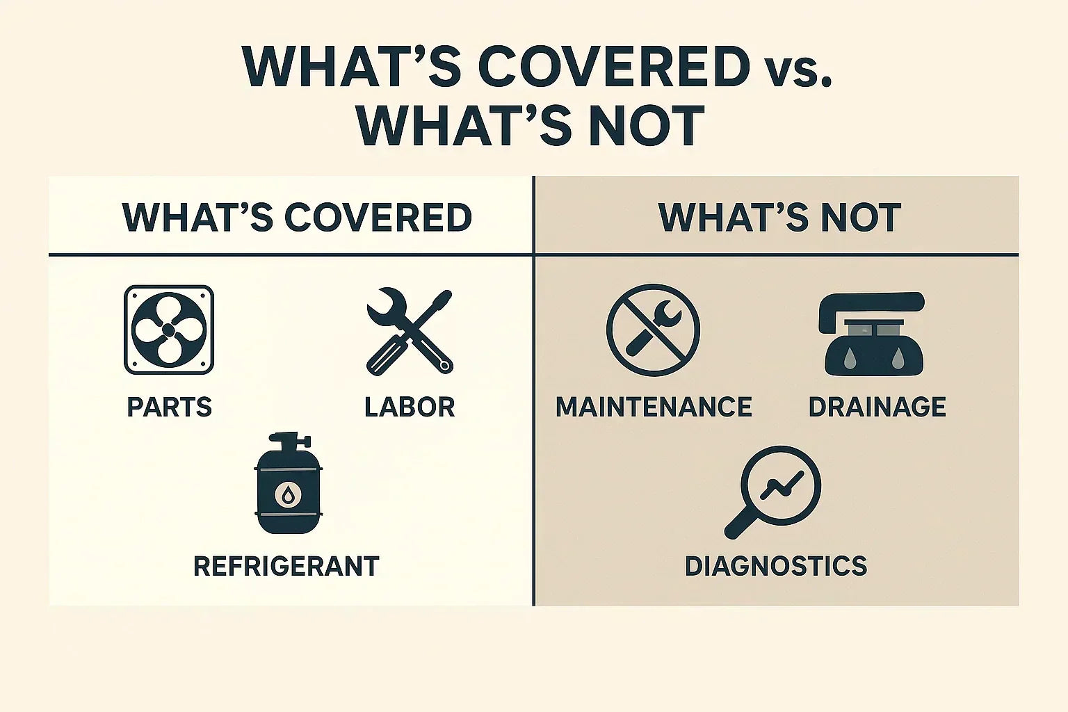 Central AC Warranties Compared: What’s Actually Covered?