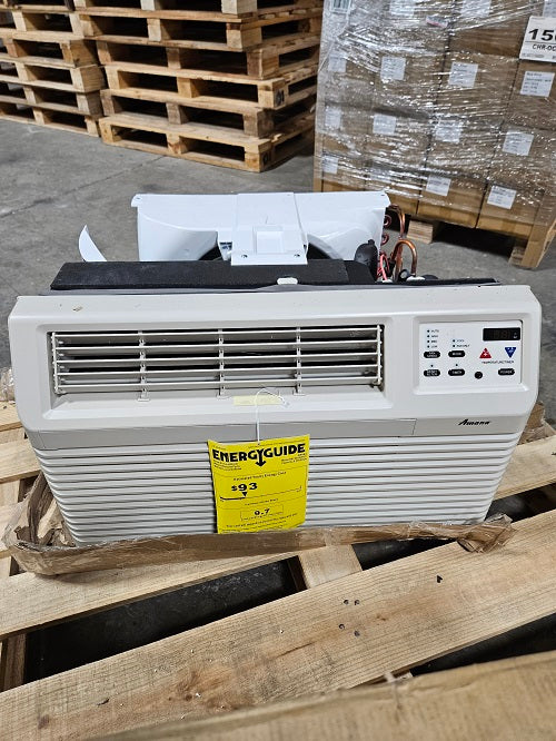 Scratch and Dent PTAC Unit Amana 9,300 BTU 115V Through-the-Wall Air Conditioner with Remote Model: PBC092G00CC-2205778826