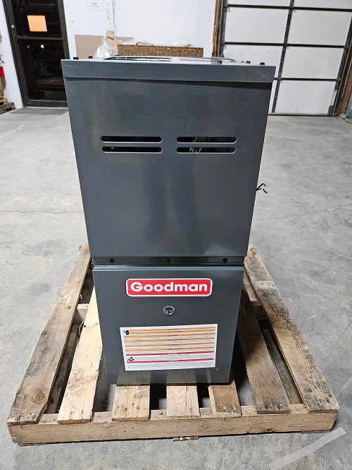 Scratch and Dent Goodman 80% AFUE 60,000 BTU Single Stage Gas Furnace - Upflow/Horizontal - 14" Cabinet MODEL GM9S800603AN-23080370400