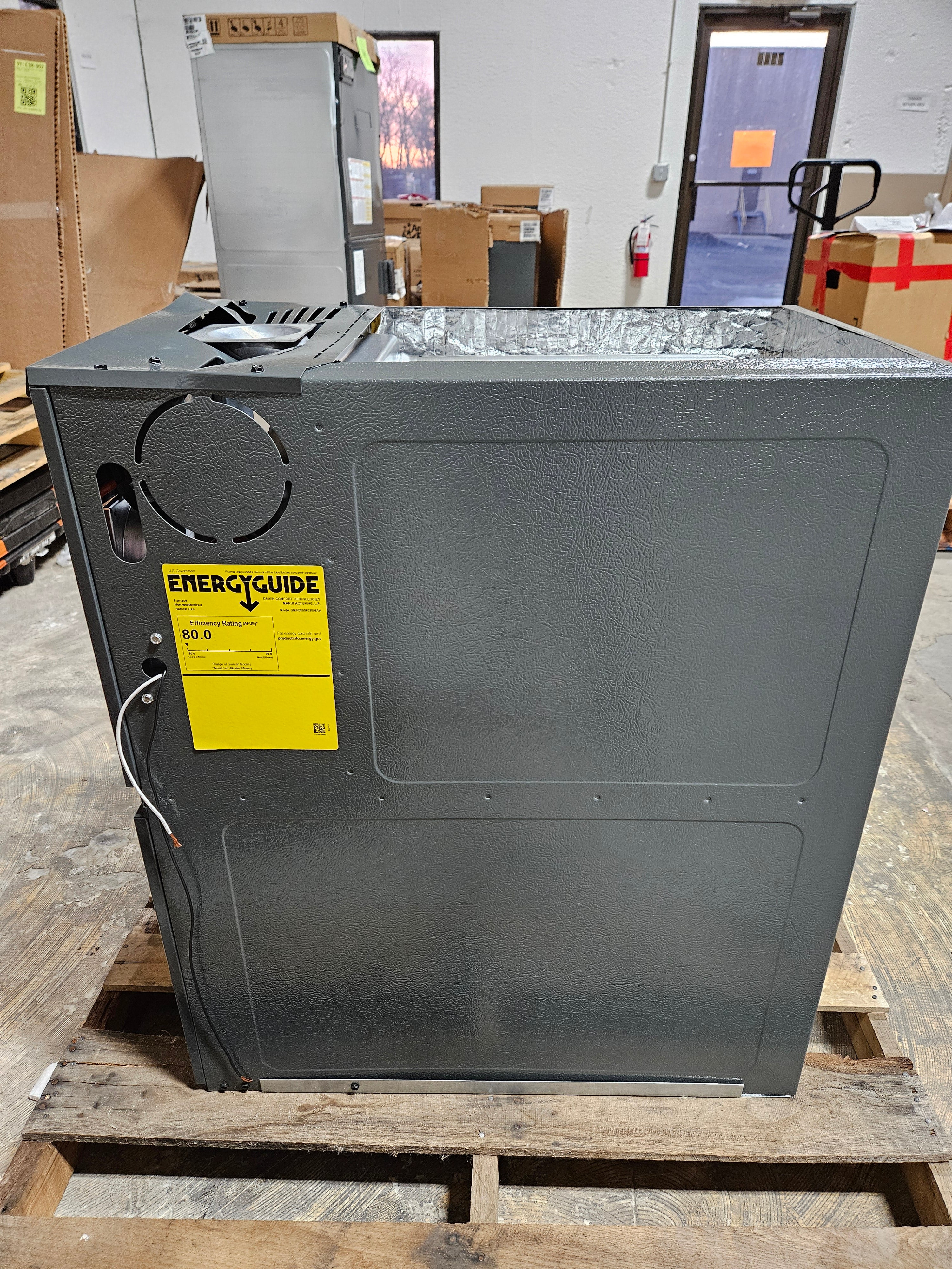 Scratch and Dent Goodman 80% AFUE 80,000 BTU 2-Stage Gas Furnace - Upflow/Horizontal - 17.5" Cabinet - 1,200 CFM MODEL GM9C800803BN-2309078350