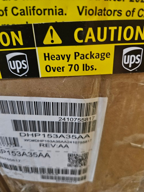 Scratch and Dent Amana Distinctions Model 14,700 BTU PTAC Unit with Heat Pump and 3.5 kW Electric Heat Backup- Model DHP153A35AA-2410755817