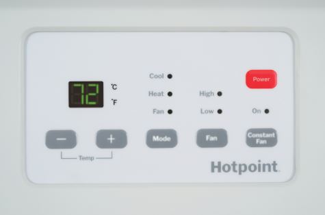 Hotpoint AHES12D3XXA PTAC Unit 12,000 BTU Cooling, Electric Heat, 230/208V, 20A (R32 Refrigerant)
