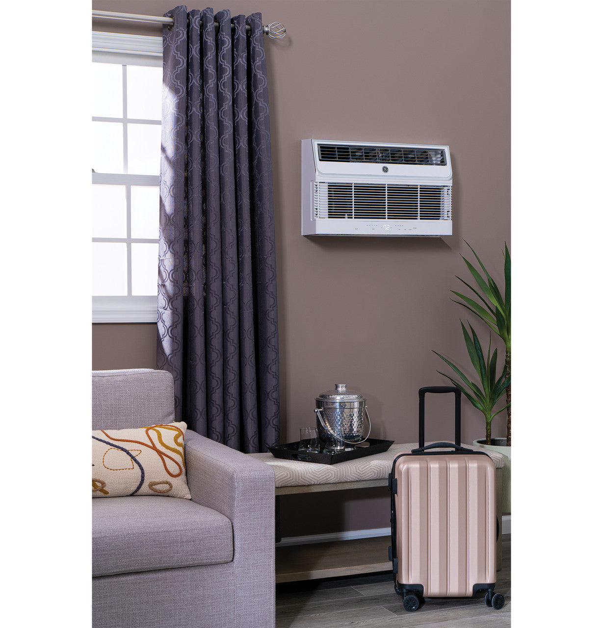 GE 12,000 BTU 208/230 Volt Through-the-Wall Air Conditioner with Electric Heat - AJEM12DWJ