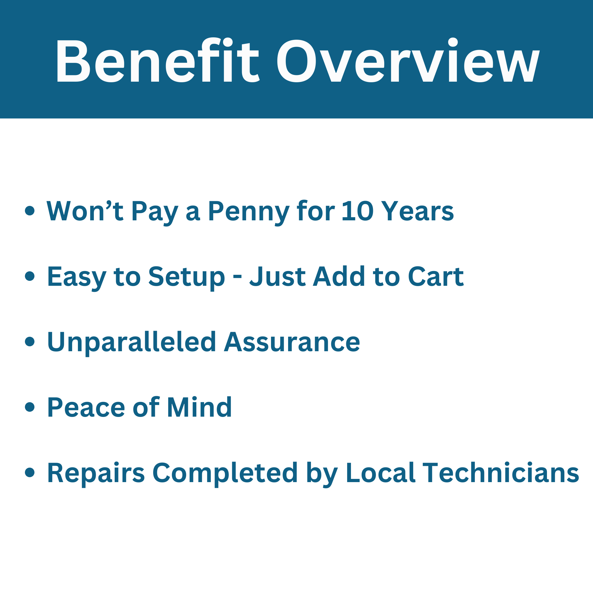 Technician's Pride Peace of Mind Program for Furnaces/Air Handlers
