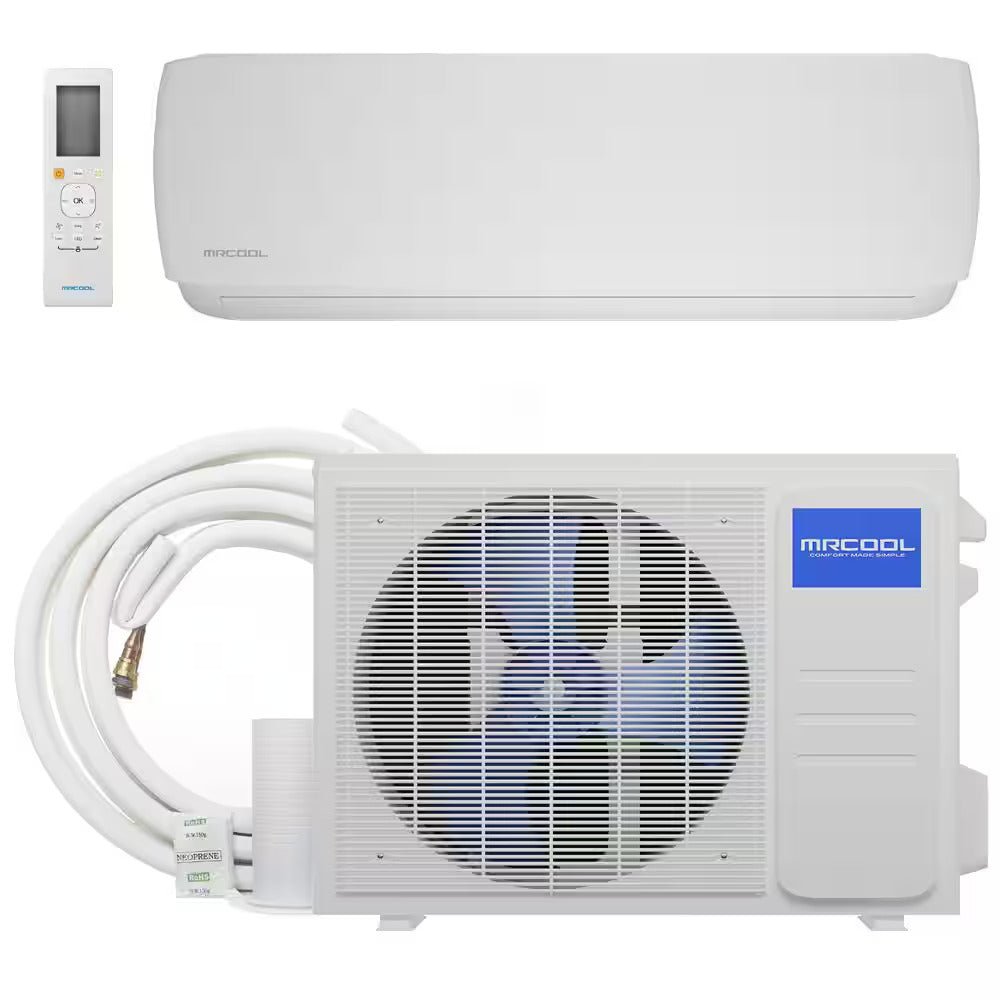 MRCOOL DIY Easy Pro Series 9,000 BTU Wall Mounted Ductless Mini-Split Heat Pump System - Complete Bundle