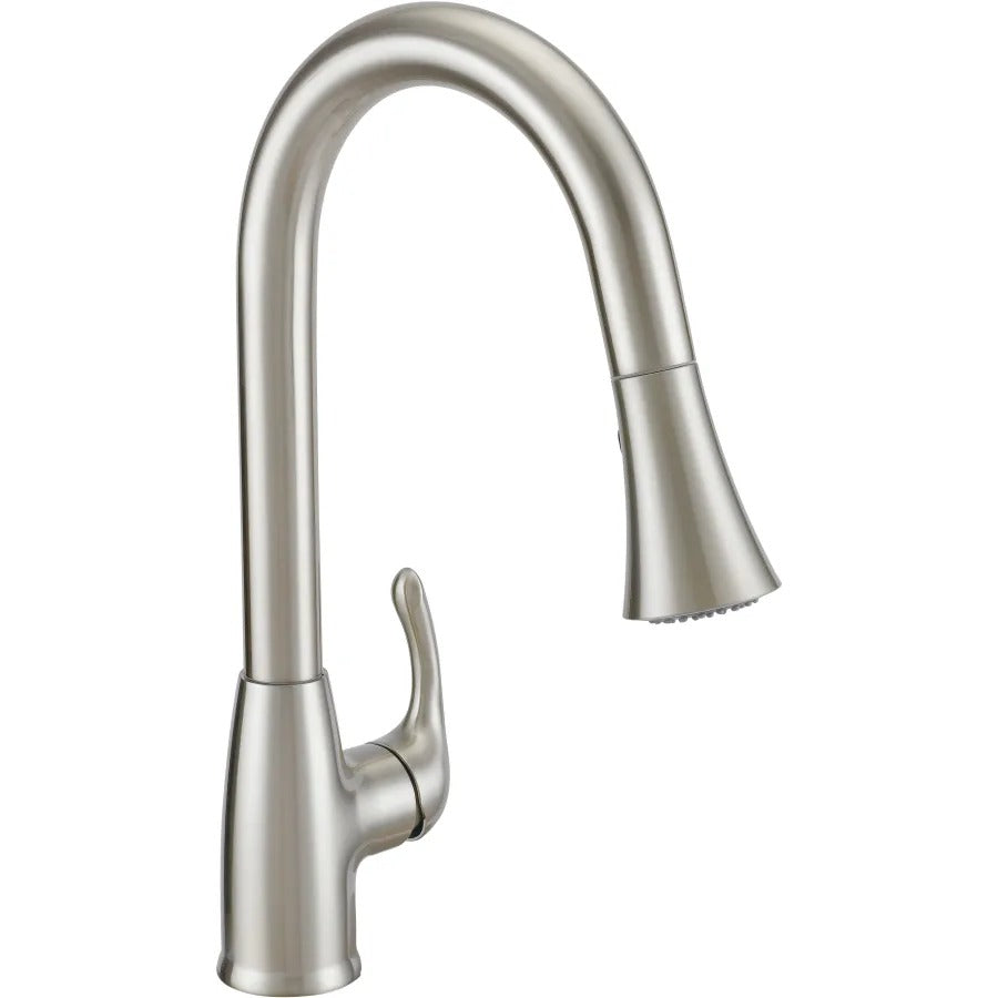 PROFLO Kirkham Series Pull Down Brushed Nickel Kitchen Faucet - Main View