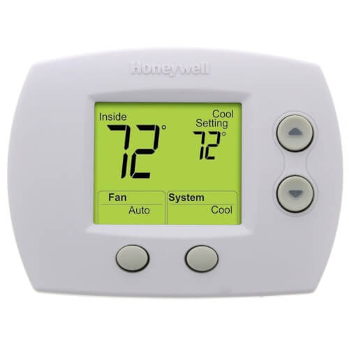 Honeywell FocusPRO 5000 Single-Stage Heating/Cooling Non-Programmable Digital Thermostat TH5110D1022