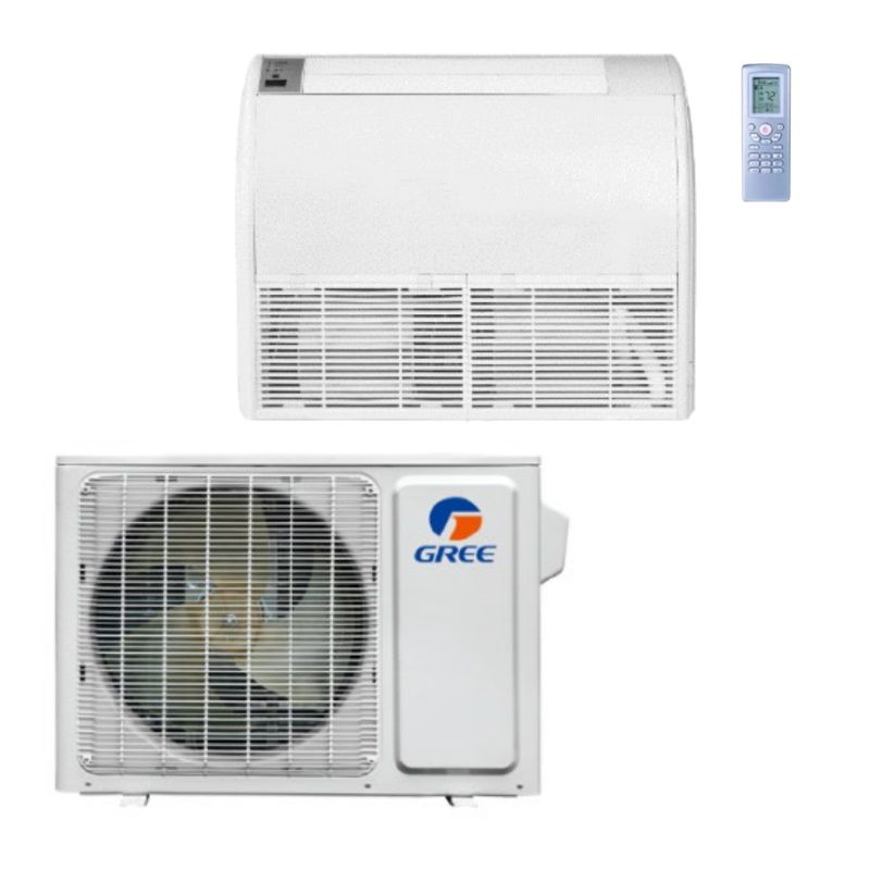 GREE Vireo Gen3 Series 12,000 BTU Single Zone Universal Floor/Ceiling Ductless Mini-Split System - 3VIR12HP230V1BO,FLR12HP230V1BF