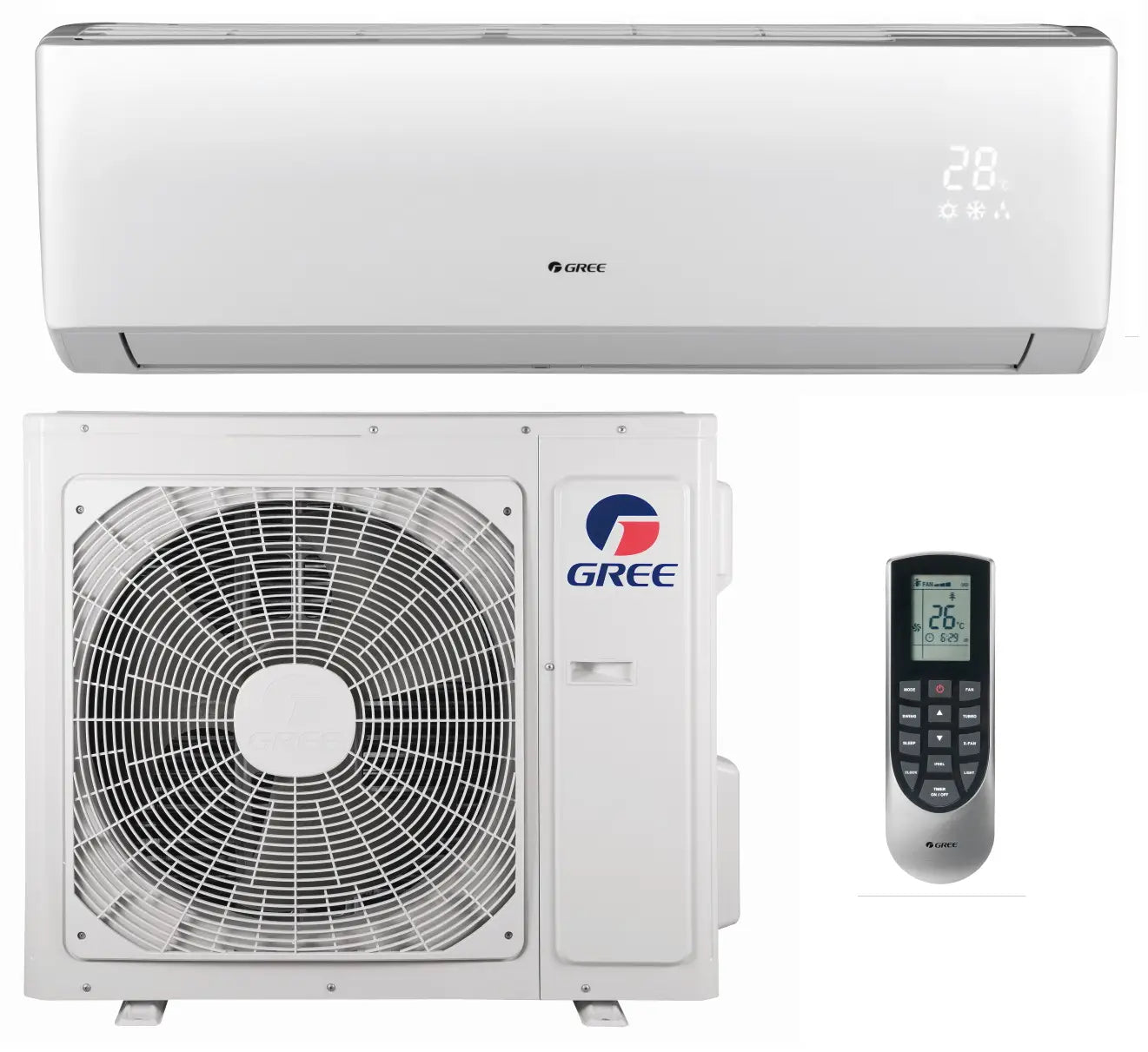 GREE Vireo Gen3 Series 24,000 BTU Single Zone Wall-Mounted Ductless Mini-Split System - 3VIR24HP230V1BO,3VIR24HP230V1BH