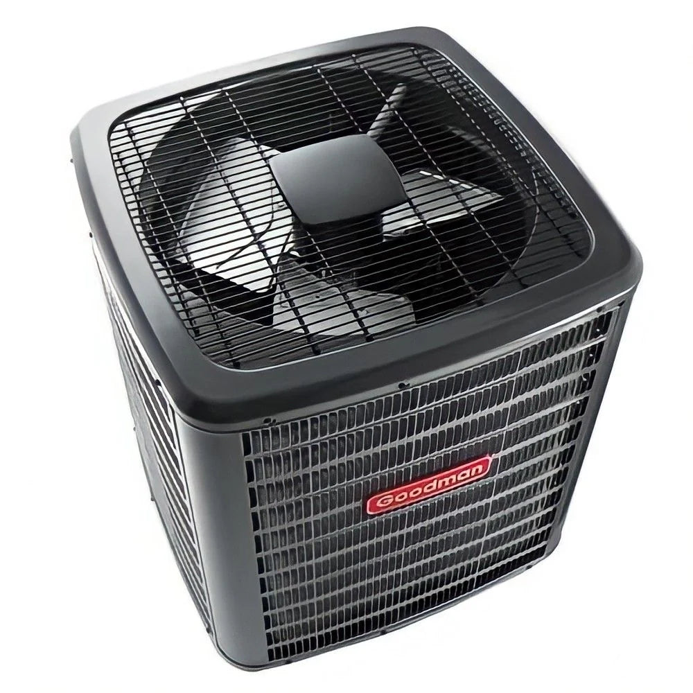 2 Ton 14.3 SEER2 60,000 BTU 80% AFUE Goodman Downflow Air Conditioner System with Models GLXS4BA2410, CAPTA2422A3, GD9S800603AN