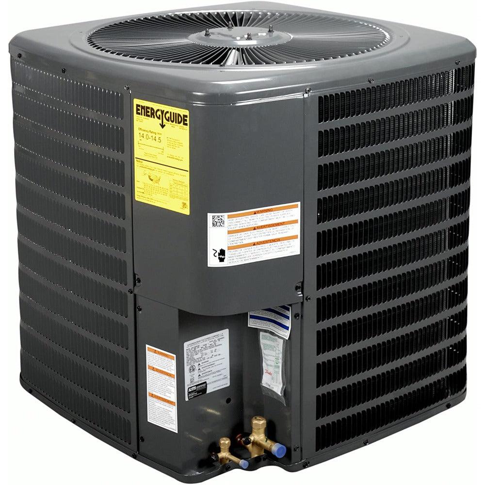 1.5 Ton 15.2 SEER2 Goodman AC GSXH501810 with Multi-Position Air Handler AMST24BU1400 - Condenser Front View