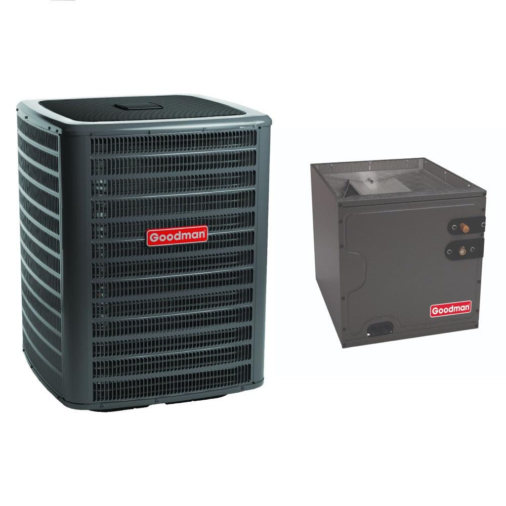 3 Ton 14.3 SEER2 Goodman Air Conditioner GSXC703610 and Vertical Coil