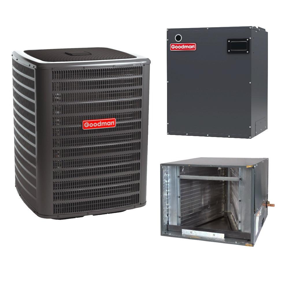 5 Ton 15.7 SEER2 Goodman AC GSXC706010 with Modular Blower MBVC2001AA-1 and Horizontal Coil CHPT4860D4 - Bundle View