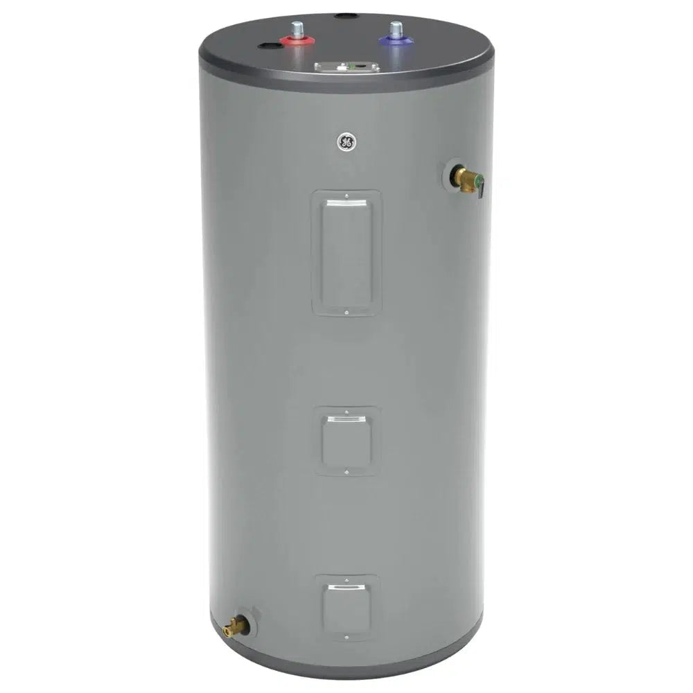 GE RealMAX Premium Model 50 Gallon Capacity Short Electric Water Heater - Front View