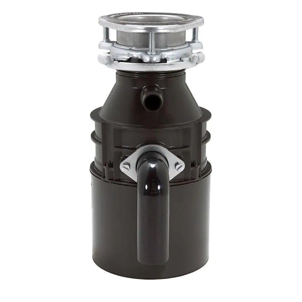 InSinkErator Badger 5 Standard Series 1/2 HP Garbage Disposal with Power Cord - Side View